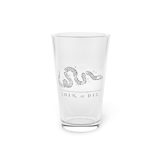 Pint Glass, Join or Die